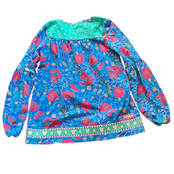 Matilda Jane Make Believe I Believe Tunic Long Sleeve Boho Blue Girls Size 10 - Picture 2 of 10